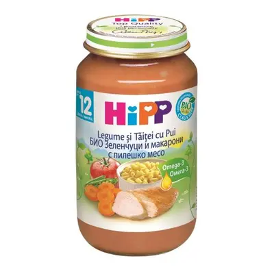 Hipp Piure Legume si Taitei cu Pui 12+ luni 220 g