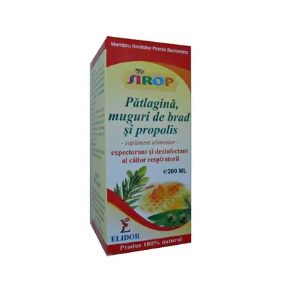 Elidor Sirop Patlagina, Muguri de Brad si Propolis 100 ml