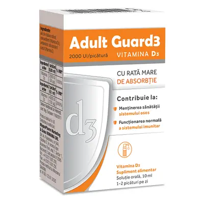 Adult Guard vitamina d3 2000 U.I. picaturi 10 ml