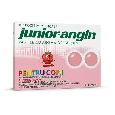 Junior-angin cu aroma de capsuni 24 pastile