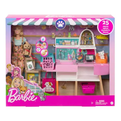 Set de joaca Barbie Magazinul cu accesorii pentru animale companie