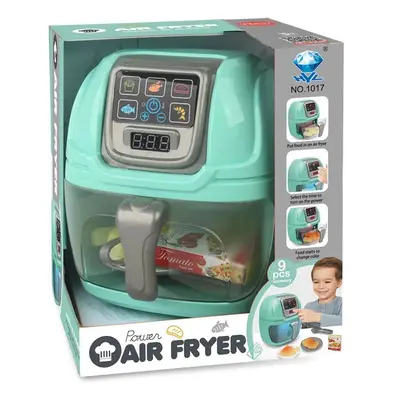 Aparat de gatit multifunctional cu lumini pentru copii Ntoys Air Fryer Green