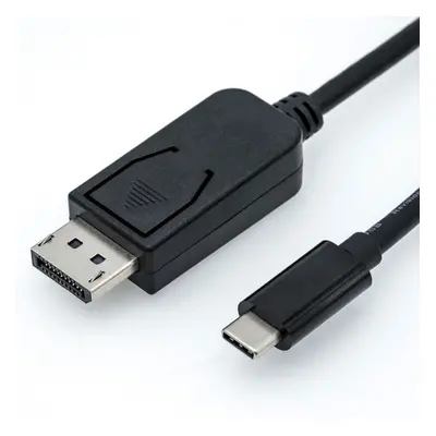 Cablu USB tip C la Displayport v1.2 4K @ 60Hz T-T 1m Negru, Roline 11.04.5845