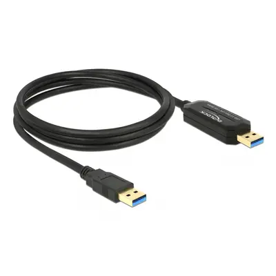 Cablu Data Link + KM Switch USB 3.0-A 1.5m T-T, Delock 83647