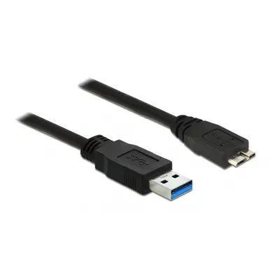 Cablu USB 3.0 la micro USB-B 5m Negru, Delock 85076