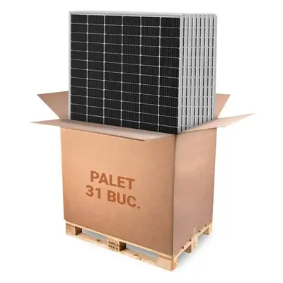 Palet 31 panouri solare fotovoltaice monocristaline Canadian Solar Hiku7 CS7L CS7L-600MSx31, 120