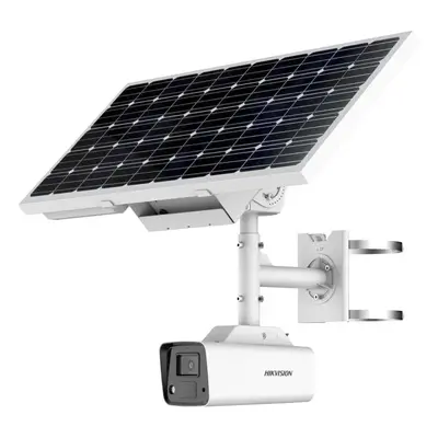 Camera de supraveghere 4G cu Baterie si Panou solar, 4MP 2K, LED alb 30m, Audio, IP67, Hikvision