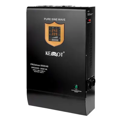 UPS pentru centrale termice, SINUS PUR, 3500VA, 2400W, 48V, KEMOT, URZ3432