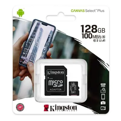 Card de memorie SD 128Gb Kingston Clasa 10, SDCS/128GB