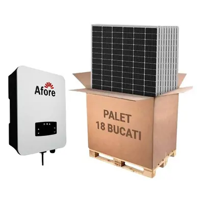 Sistem fotovoltaic Trifazat On-Grid 8KW, Invertor Afore si Panou fotovoltaic Canadian Solar CS6L