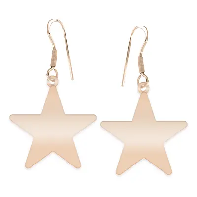 Little Star - Cercei personalizati steluta cu tortita deschisa din argint 925 placat cu aur roz