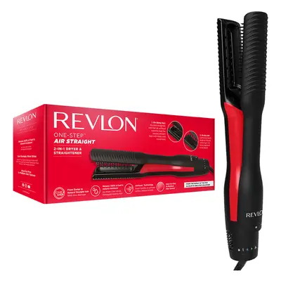 Aparat de coafat 2 in 1 Revlon One-Step Air Straight RVDR5330E, pentru uscare si indreptare, pla