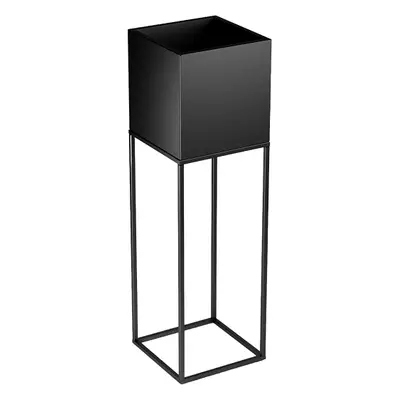 Suport ghiveci flori Lorient M, negru, metal, 19x19x67 cm, cod 111002