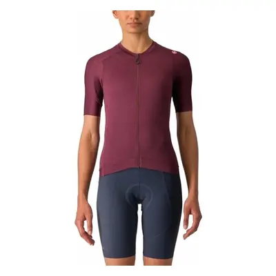 Castelli Espresso W Tricou Deep Bordeaux/Deep Bordeaux L