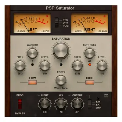 PSP AUDIOWARE Saturator (Produs digital)