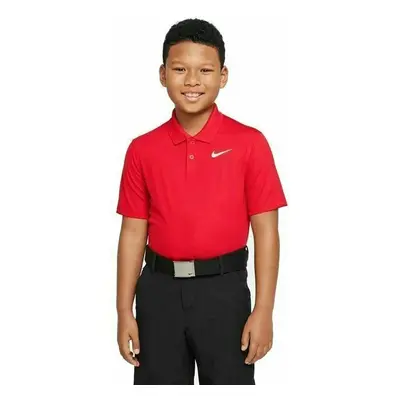 Nike Dri-Fit Victory Boys Golf University Red/White M Tricou polo