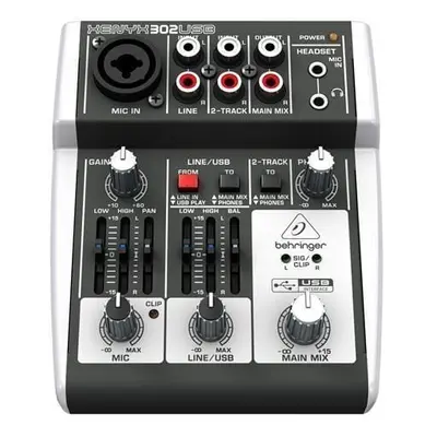 Behringer XENYX 302 USB Mixer analog