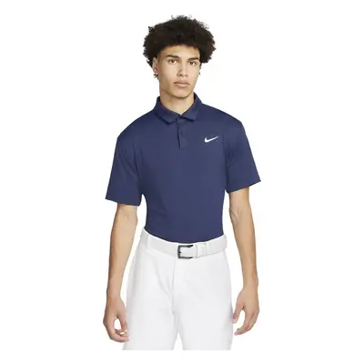 Nike Dri-Fit Tour Mens Solid Golf Midnight Navy/White L Tricou polo