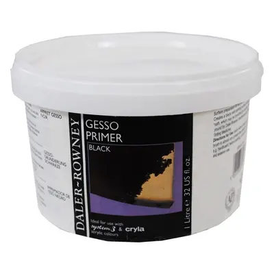 Daler Rowney Acrylic Gesso Primer Black 1 L