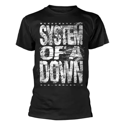 System of a Down Tricou Distressed Black S