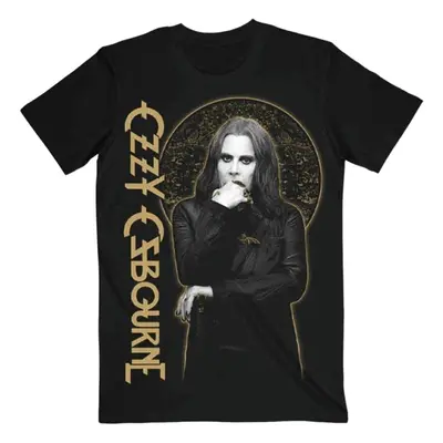 Ozzy Osbourne Tricou Patient No. 9 Gold Graphic Unisex Black L