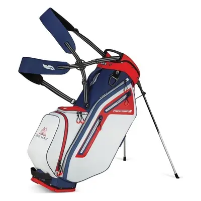 Big Max Dri Lite Feather 2 Sac de golf cu stativ Steel Blue/Red/White