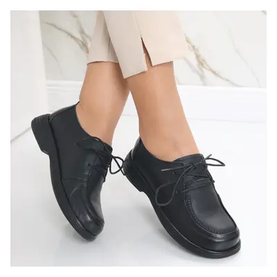 Pantofi dama casual Negre din Piele Naturala Esana