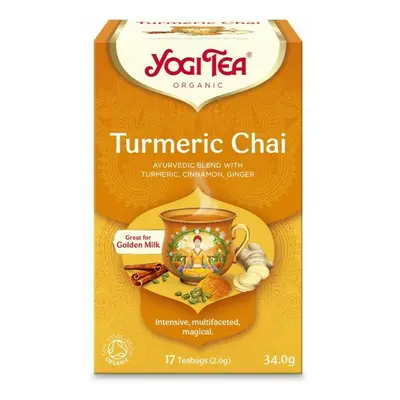 CEAI BIO CU TURMERIC (CURCUMA), 17 PLICULETE - 34G, YOGI TEA