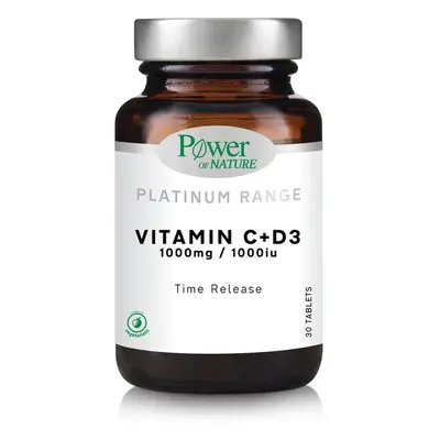 Vitamina C + D3 1000mg/1000iu, 30 tablete, Power Of Nature