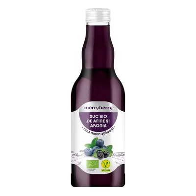 Suc de afine si aronia, bio, 200ml, MerryBerry