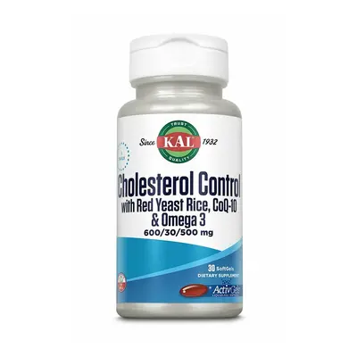 Cholesterol Control Red Yeast Rice CoQ-10 Omega-3, KAL, 30 capsule, Secom