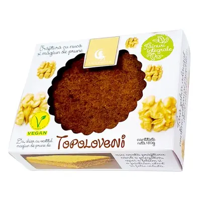 Prajitura vegana cu nuca si magiun de prune (Topoloveni), fara zahar adăugat, 150g, Ambrozia