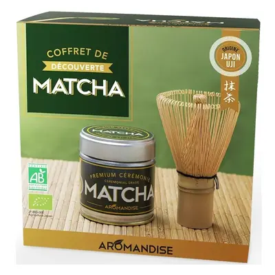 Set pentru ceai ceremonial matcha bio, 30g, Aromandise