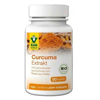 Turmeric (curcuma) forte bio 500mg, 90 capsule vegane RAAB