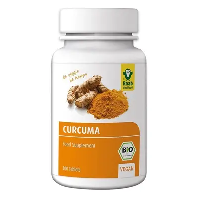 Curcuma bio 300mg, 300 tablete vegane RAAB