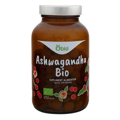 Ashwagandha, bio, 240 tablete (120g), Obio