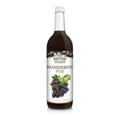 Suc de coacaze negre pur bio, 750ml, Retter