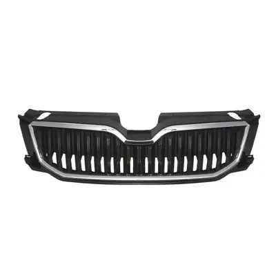 Grila radiator cu dunga, crom negru potrivit SKODA OCTAVIA III 1.2-2.0D dupa 2012