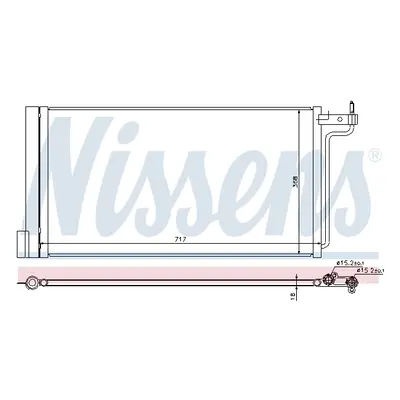 Radiator aer conditionat AC cu uscator potrivit FORD C-MAX II, FOCUS III, GRAND C-MAX 1.6-Electr