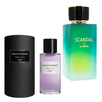 Pachet 2 parfumuri, Scandal by Patric 100 ml si Fruit interdit by Infinitif Paris 50 ml