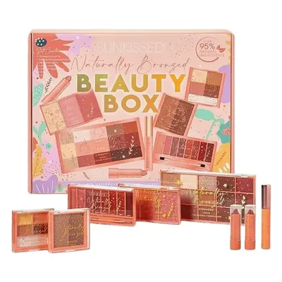 Set Machiaj, Sunkissed, Naturally Bronzed, Beauty Box, 8 Produse pentru Ten, Ochi si Buze