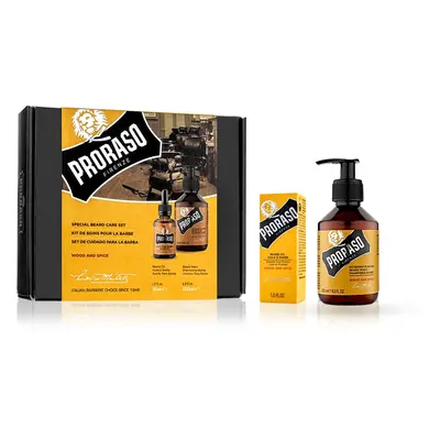 Set Ingrijire Barba - Ulei + Sampon PRORASO - Wood and Spice