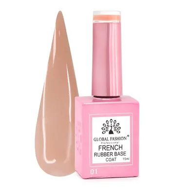 Rubber Base Coat French, Global Fashion, ml, Nude