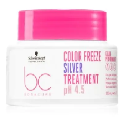 Tratament Par Color Argintiu Schwarzkopf Professional Bonacure Clean Performance Color Freeze ml