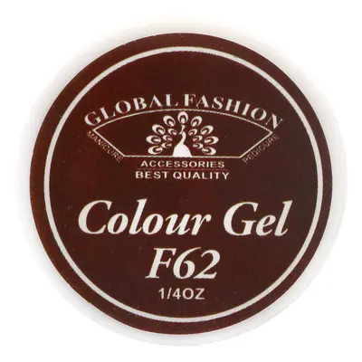 Gel Color Unghii, Vopsea de Arta Global Fashion, Seria Rose Red F62, 5g