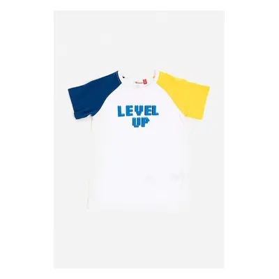 Lego tricou copii culoarea alb, modelator, Koszulka Lego Wear Lwtinus 302 T-shirt SS 11010440 10