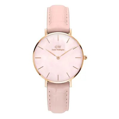 Daniel Wellington ceas Petite 32 Rouge femei, culoarea roz