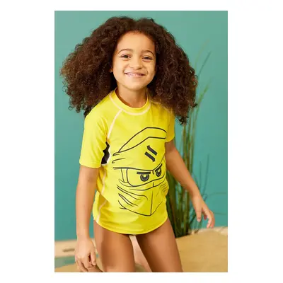 Lego Wear tricou copii culoarea galben, cu imprimeu