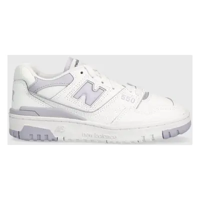 New Balance sneakers din piele BBW550BV culoarea alb