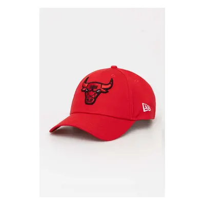 New Era șapcă de baseball din bumbac culoarea rosu, cu imprimeu, CHICAGO BULLS